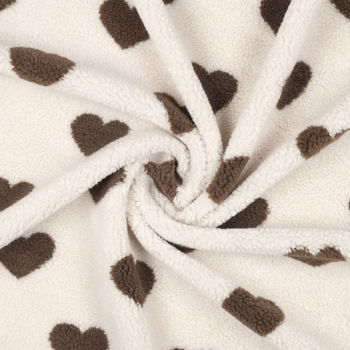 Sweater aus Sherpa-Fleece mit Herzen oder in Leo - Milli Wonka