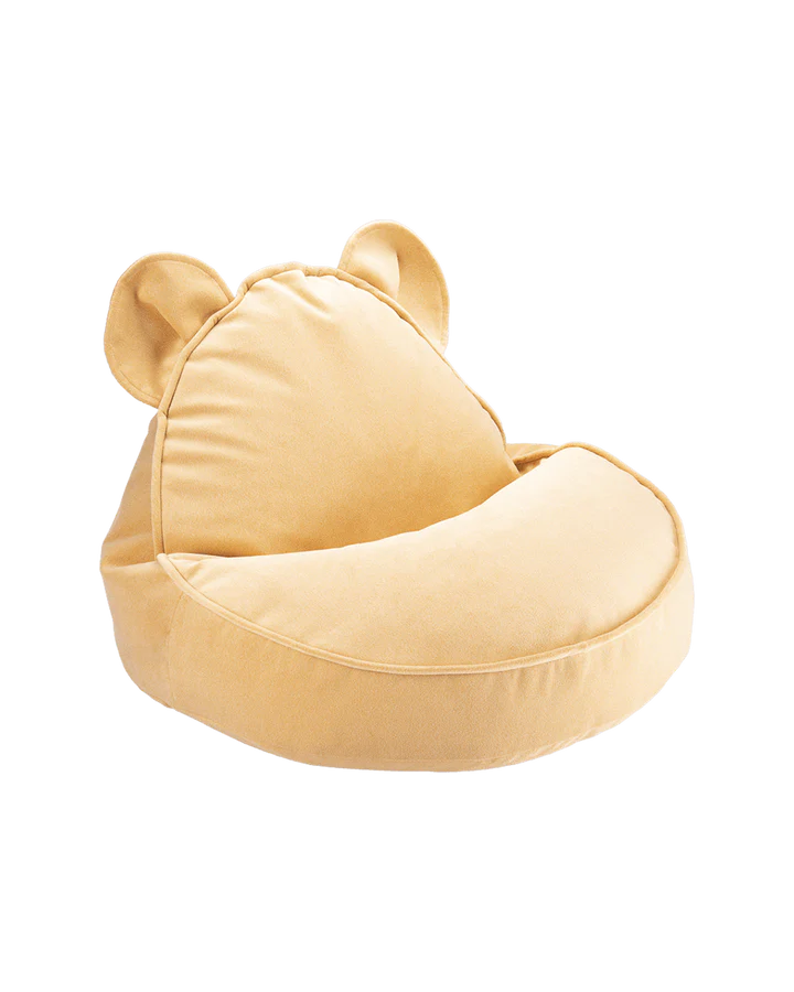 Sitzsack Bär Samt karamell - Wigiwama