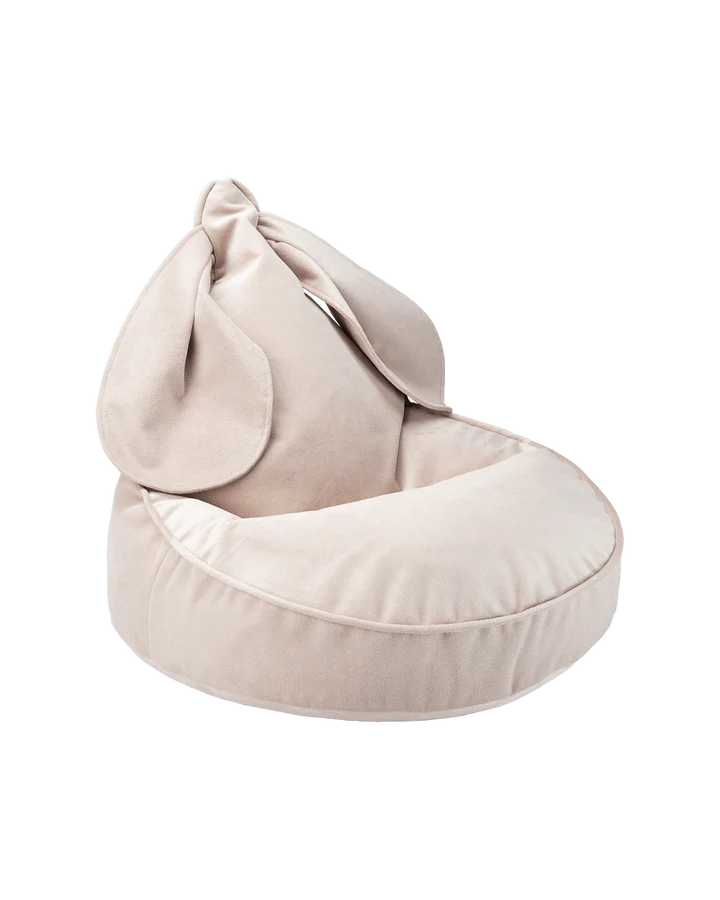 Sitzsack Hase Samt Beige - Wigiwama
