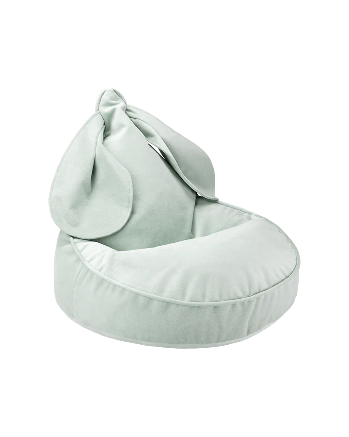 Sitzsack Hase Samt mint - Wigiwama