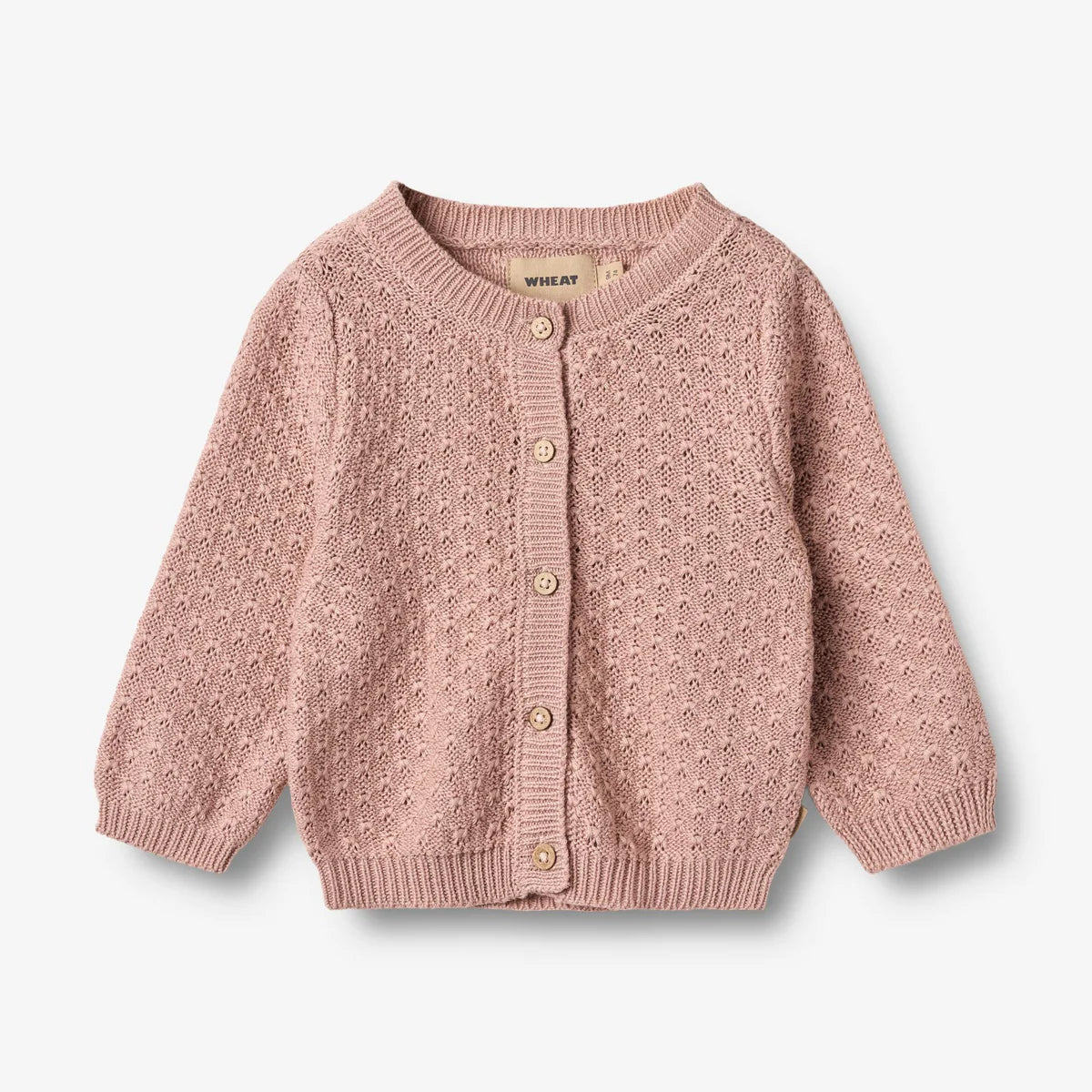 Baby Strick-Cardigan Magnella rose powder - Wheat