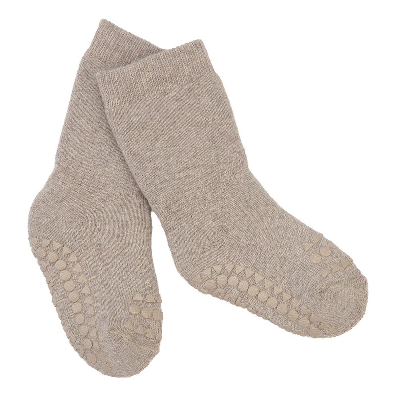 Antirutsch-Socken "Terry cotton sand" - GoBabyGo