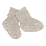 Rutschfeste Socken Merinowolle sand - GoBabyGo