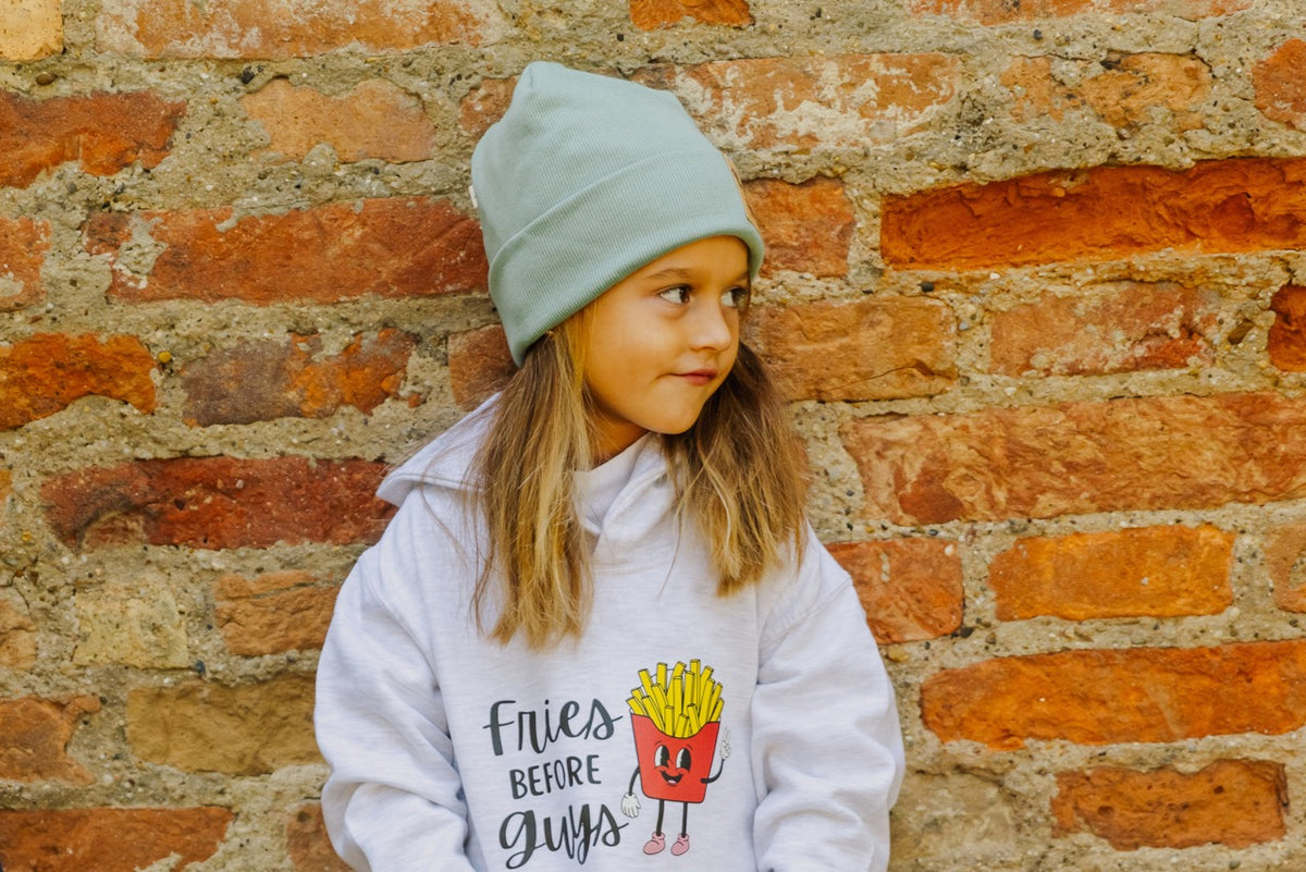 Kinder-Hoodie "Fries before Guys" - One Sweater