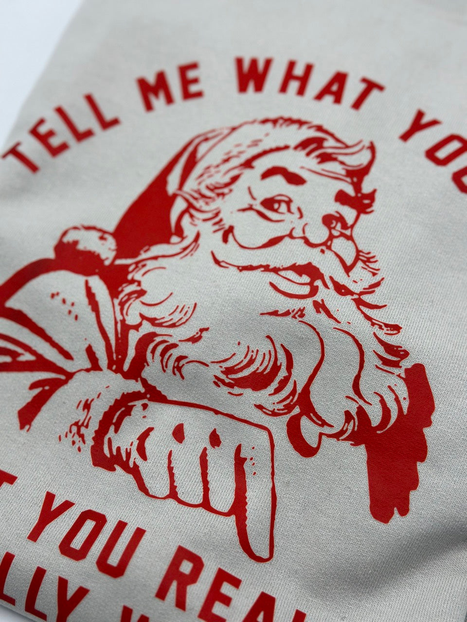 Sweater "Tell me what you want" für Erwachsene - One Sweater