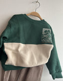 Sweatshirt L/S Steff green - Wheat