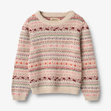 Strickpullover Jacquard Olga multi - Wheat