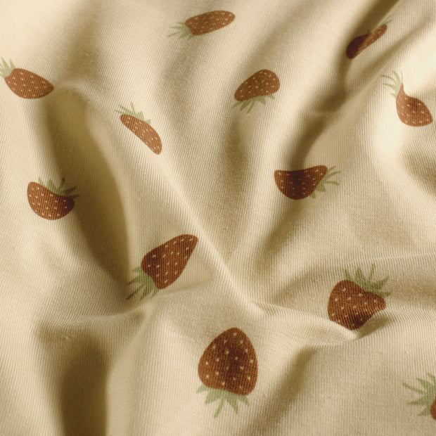 Jersey Erdbeere Beige - Innenfutter für Walkbekleidung