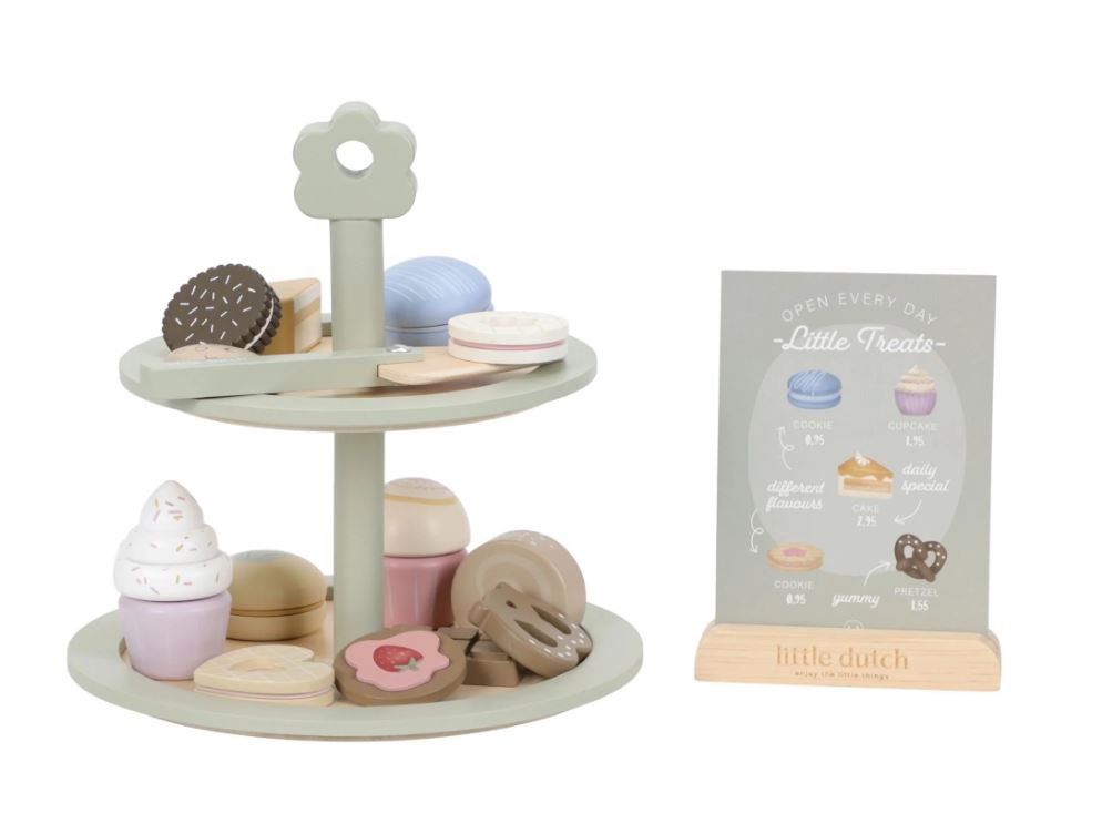 Holz-Etagere - Grün - Essentials - Little Dutch