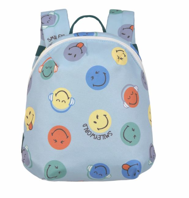 Kindergartenrucksack Tiny - SmileyWorld®, Blau - Lässig