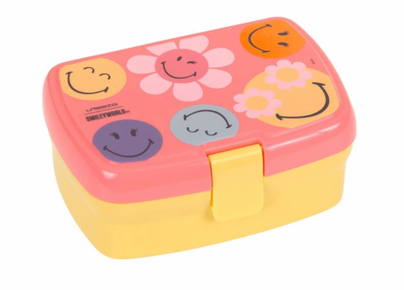 Brotdose Kinder - Lunchbox SmileyWorld®, rosa - Lässig