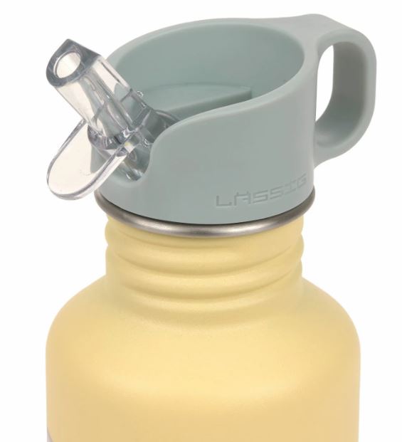 Edelstahl Kinder Trinkflasche 500 ml - Happy Trails, Blume - Lässig