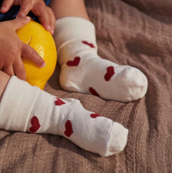 Baumwoll-Kindersocken Alvilda creme - MPkids