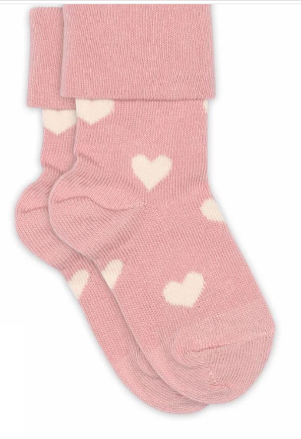 Baumwoll-Kindersocken Alvilda silver pink - MPkids