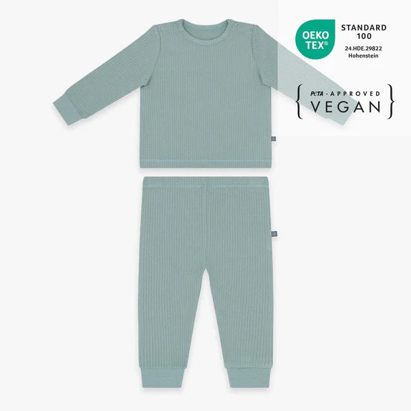 Schlafanzug lang 2-teilig essential mint - emma & noah