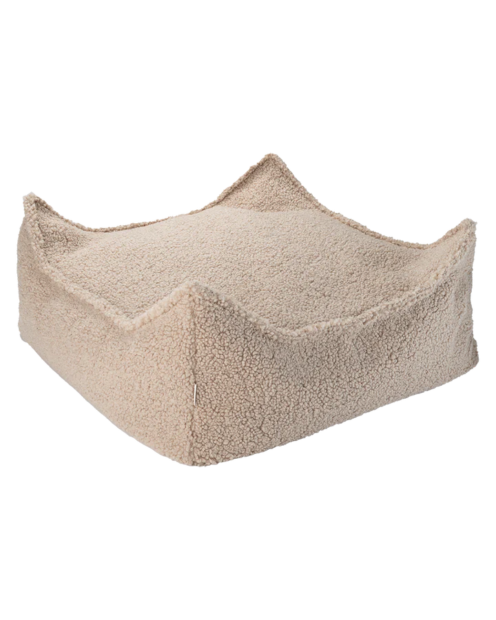 Teddy Ottoman Sitzkissen Beige - Wigiwama