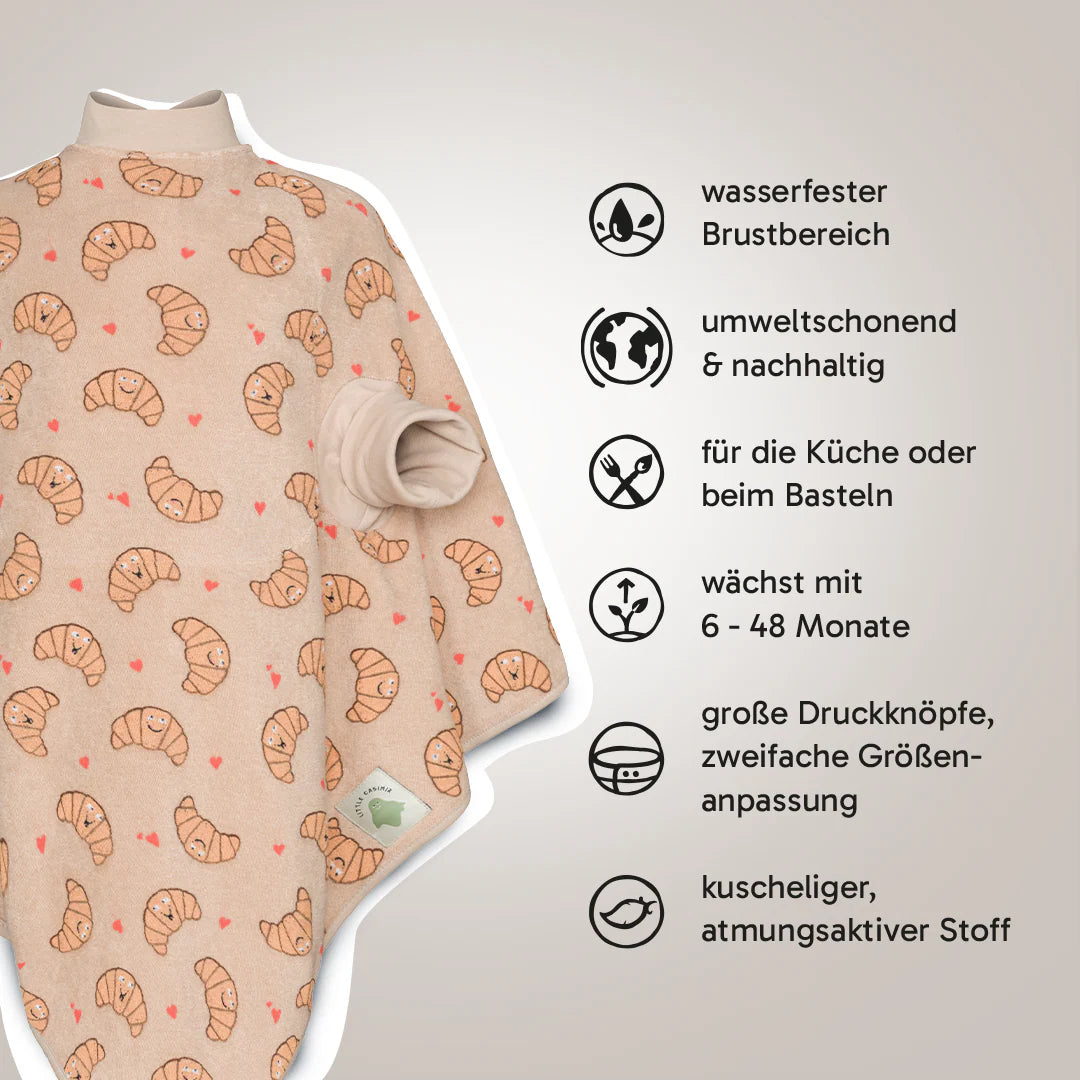 🥐Croissant Lätzchen🥐 Boo (Waterproof) - Little Casimir