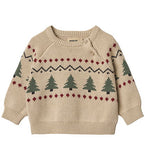 Baby Strick-Pullover Jacquard Balou warm sand - Wheat