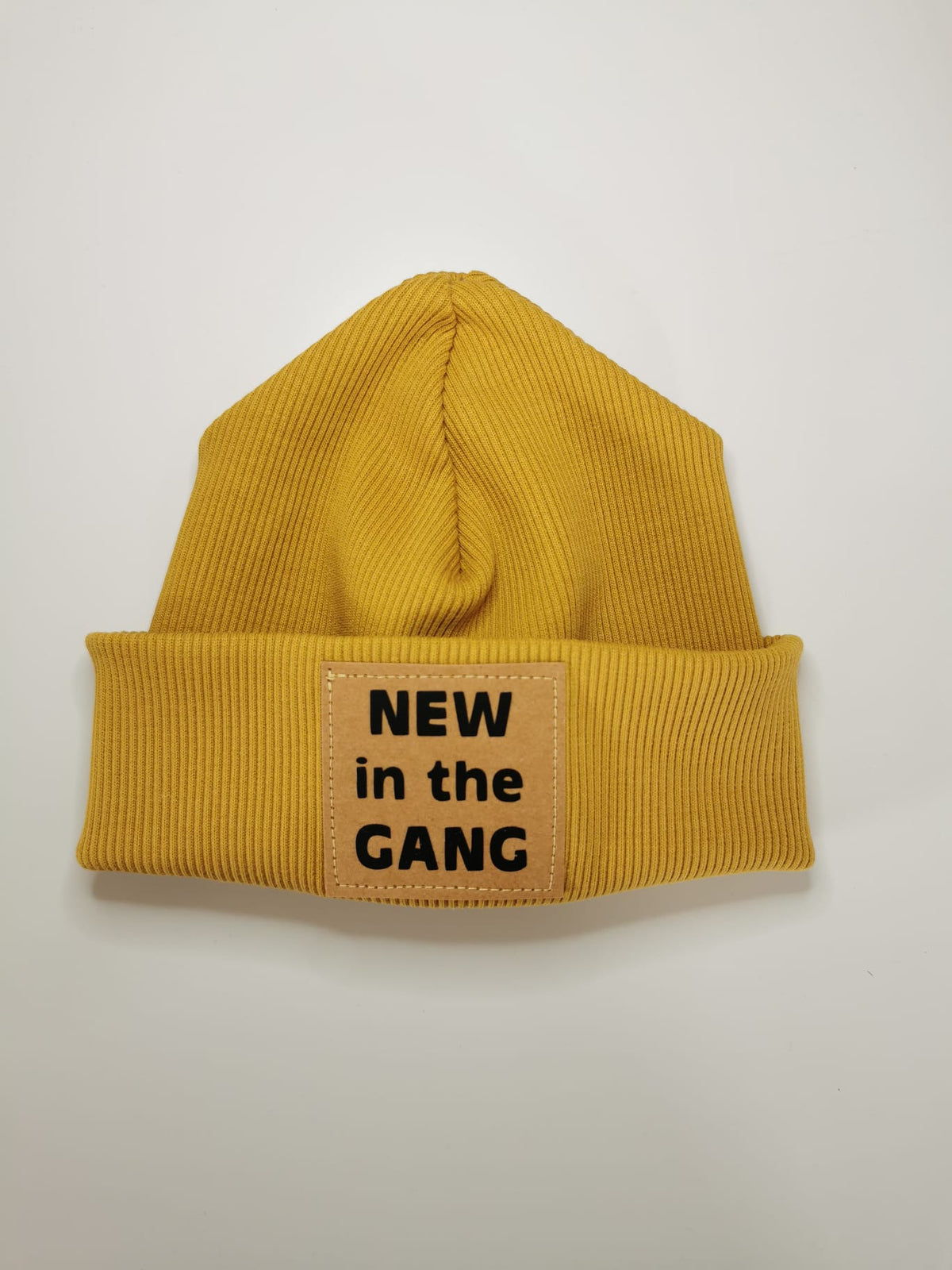 Statement-Beanie "Senfgelb" - Milli Wonka