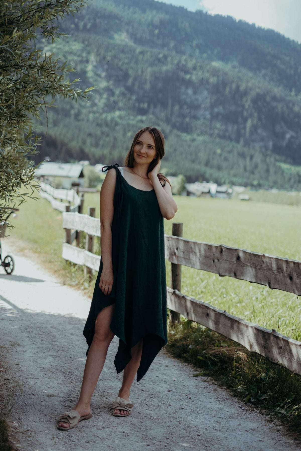 Musselin-Kleid- Milli Wonka