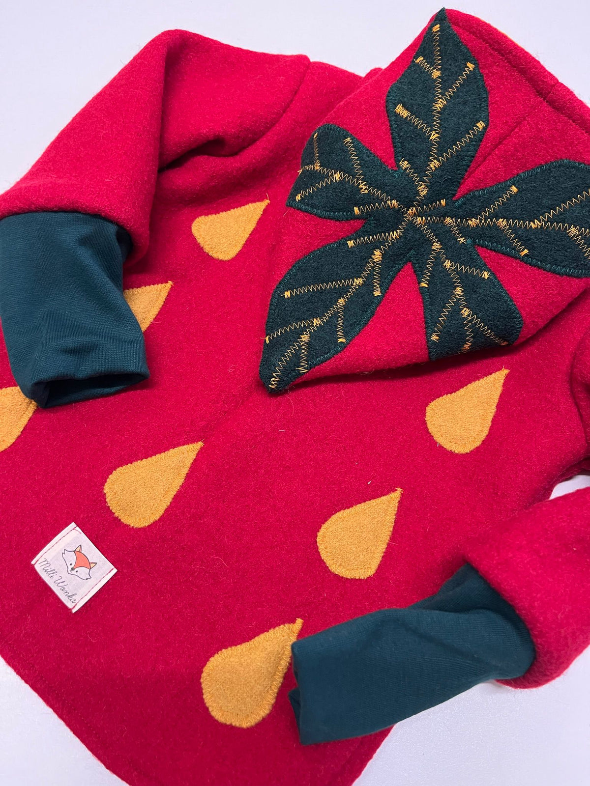 Walkjacke Erdbeere ab Gr. 110 - Milli Wonka
