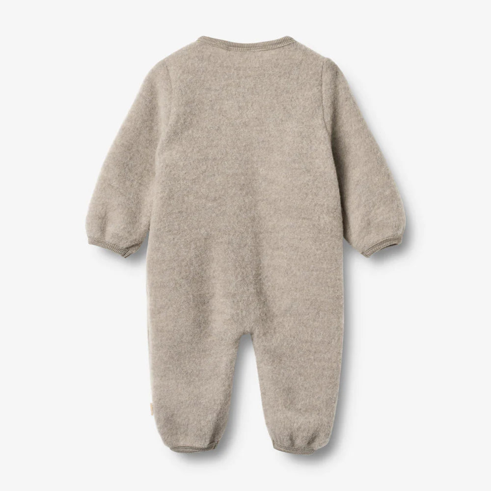 Wollfleece Anzug Levi khaki melange - Wheat
