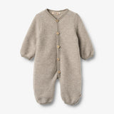 Wollfleece Anzug Levi khaki melange - Wheat