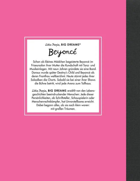 "Beyoncé" - Little People, Big Dreams