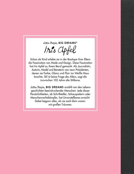 "Iris Apfel" - Little People, Big Dreams