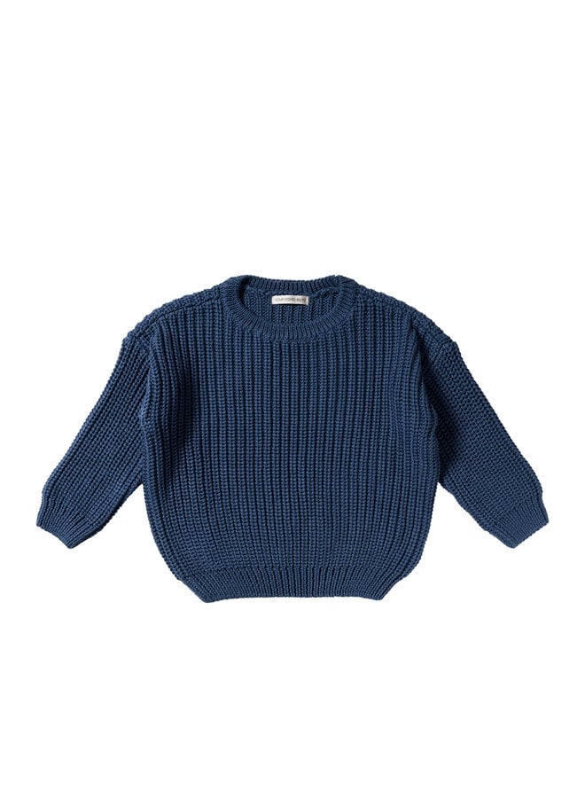 Strick Oversize Sweater | blue wing tale - Your Wishes