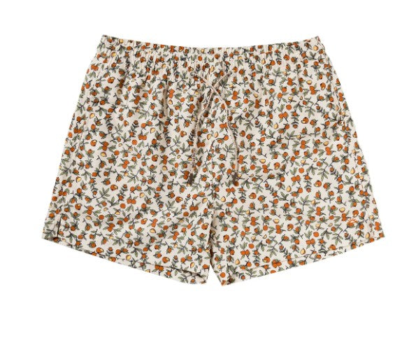 Herren-Badeshort - Pommegranate - white swan - Salted Stories