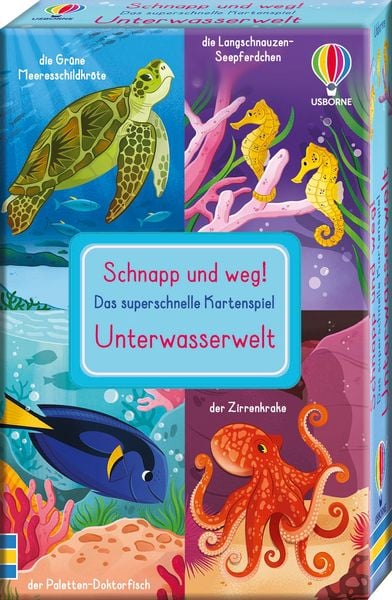 Schnapp und weg! Das superschnelle Kartenspiel: Unterwasserwelt - Usborne Verlag