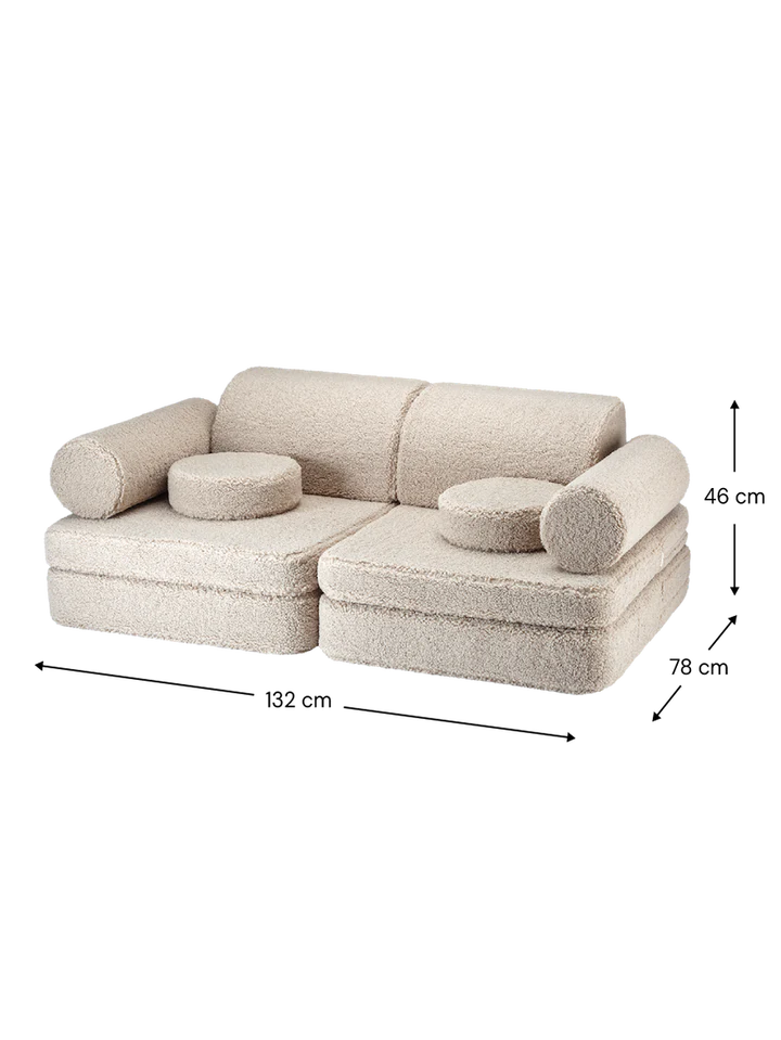 Teddy Sofa Settee bisquit - Wigiwama
