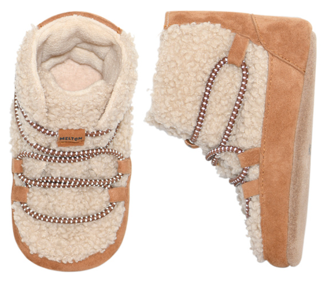 Pantoffel - Teddystiefel oxford tan - Melton
