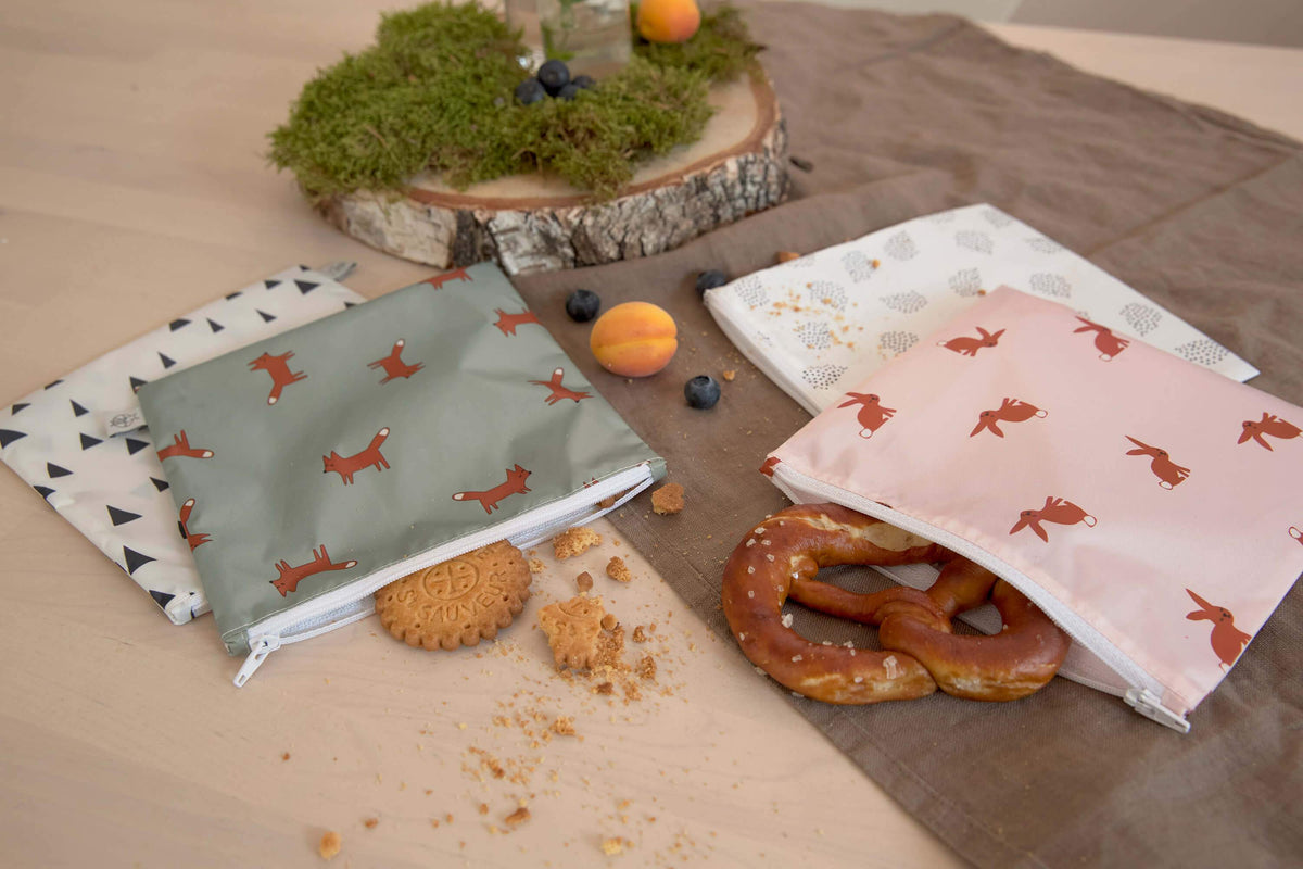 Frühstücksbeutel (2 Stk) - Snack Bag, Little Forest Hase - Lässig
