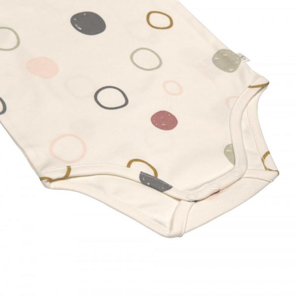 Baby Body Langarm GOTS - Cozy Colors, Circles Offwhite - Lässig
