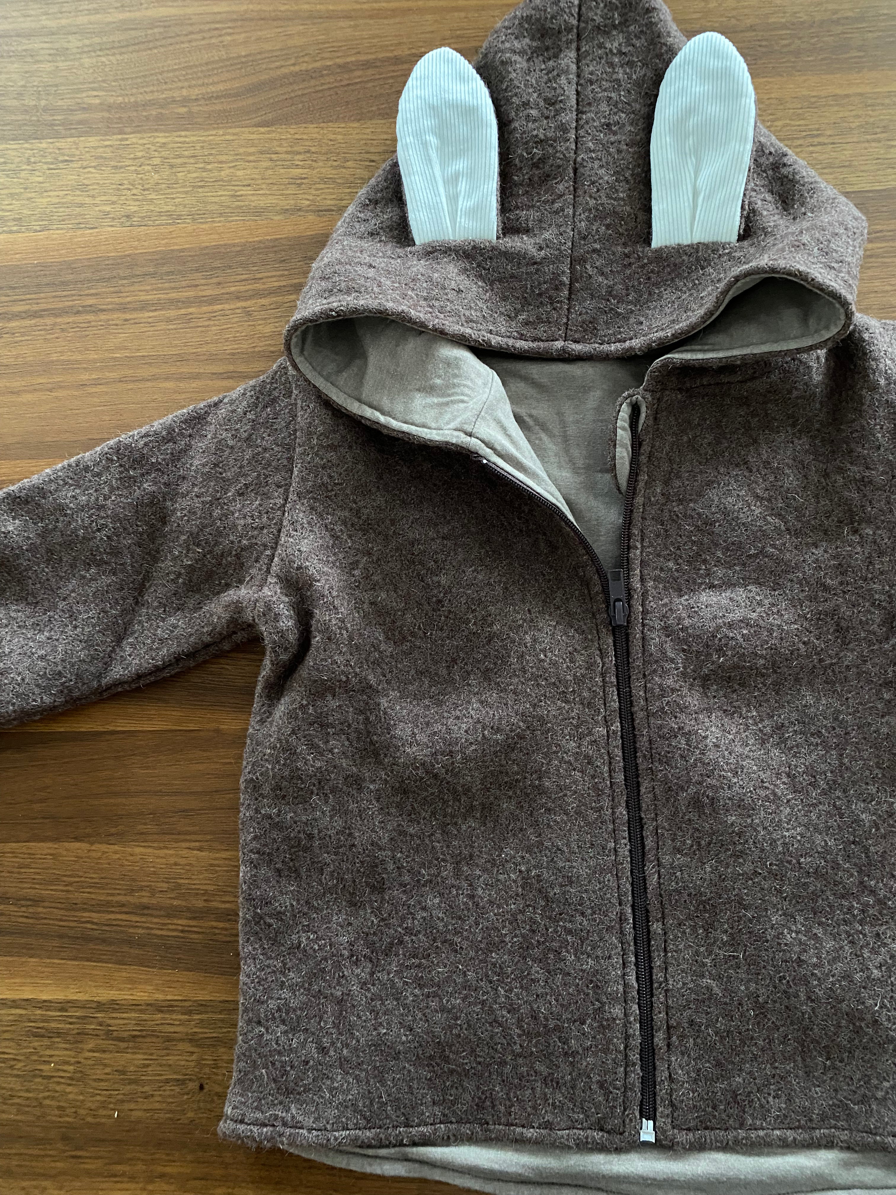 Walkjacke Reh "Braun & Beige" sofort versandfertig - Milli Wonka