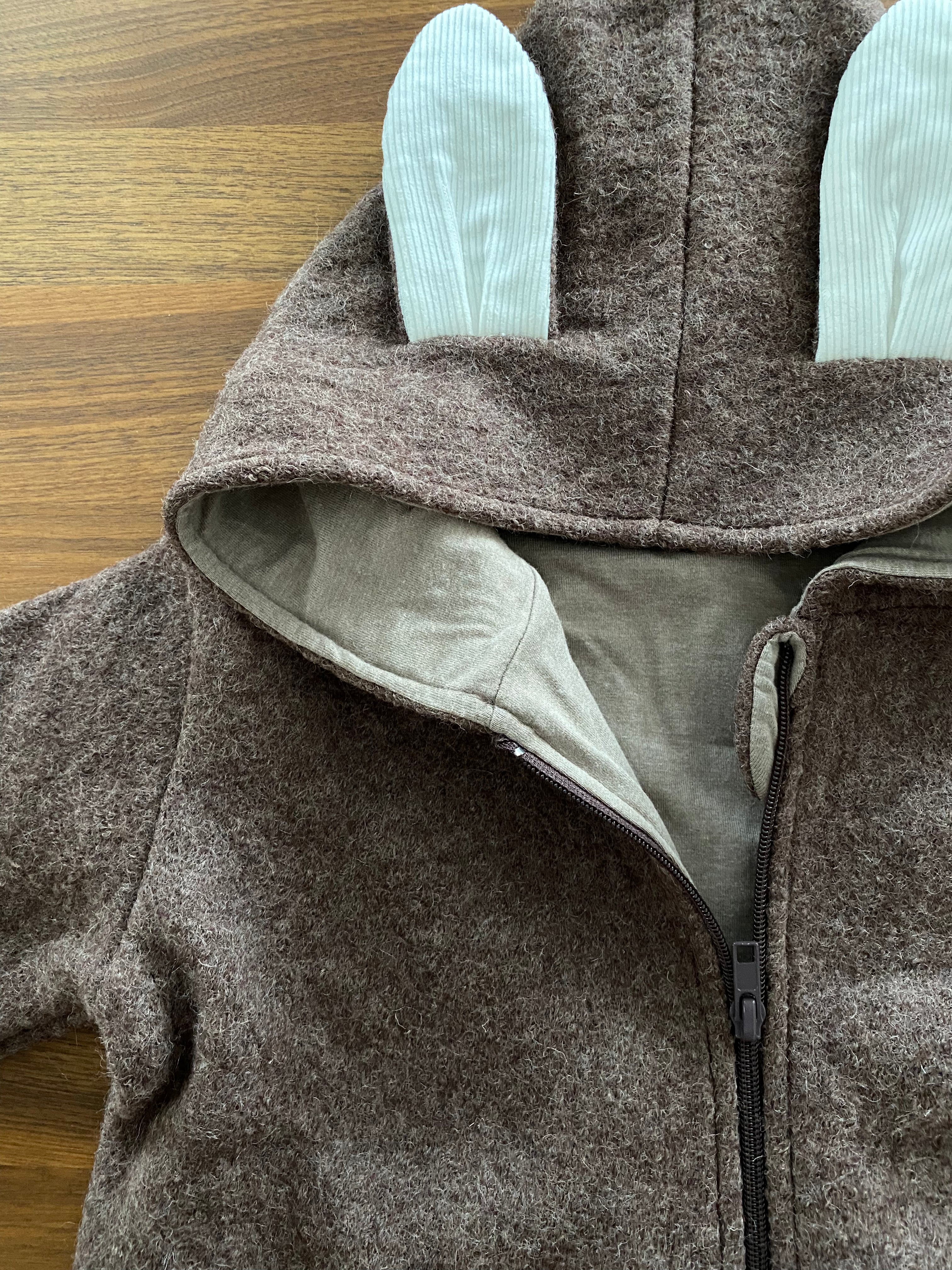Walkjacke Reh "Braun & Beige" sofort versandfertig - Milli Wonka