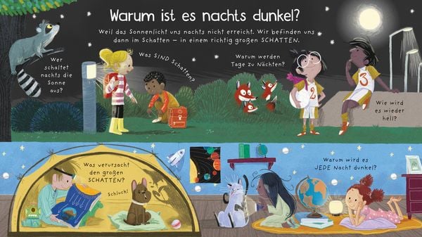 Erstes Aufklappen und Verstehen: Warum wird es nachts dunkel? - Usborne
