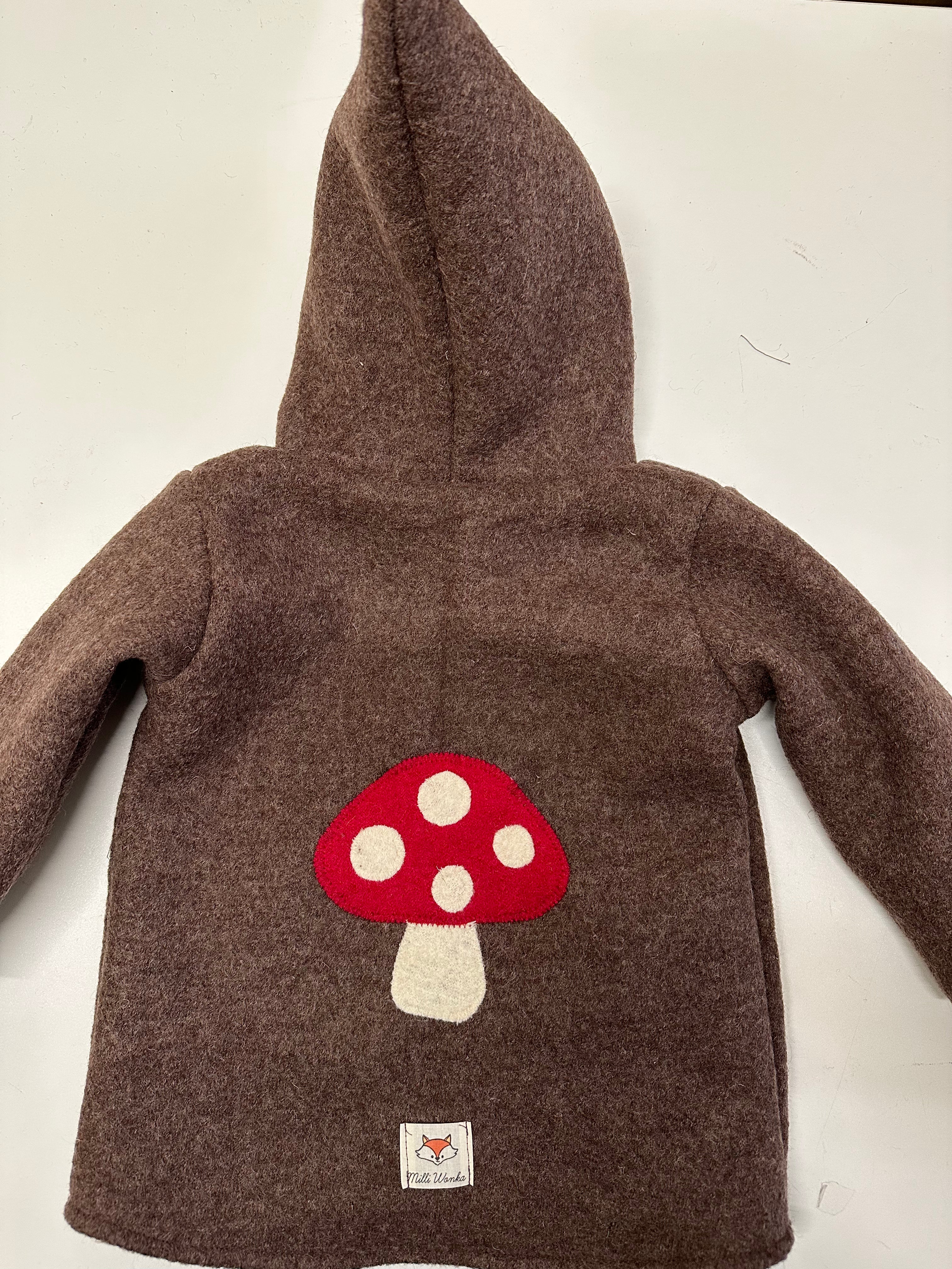 Walkjacke Pilz bis Gr. 104 - Milli Wonka