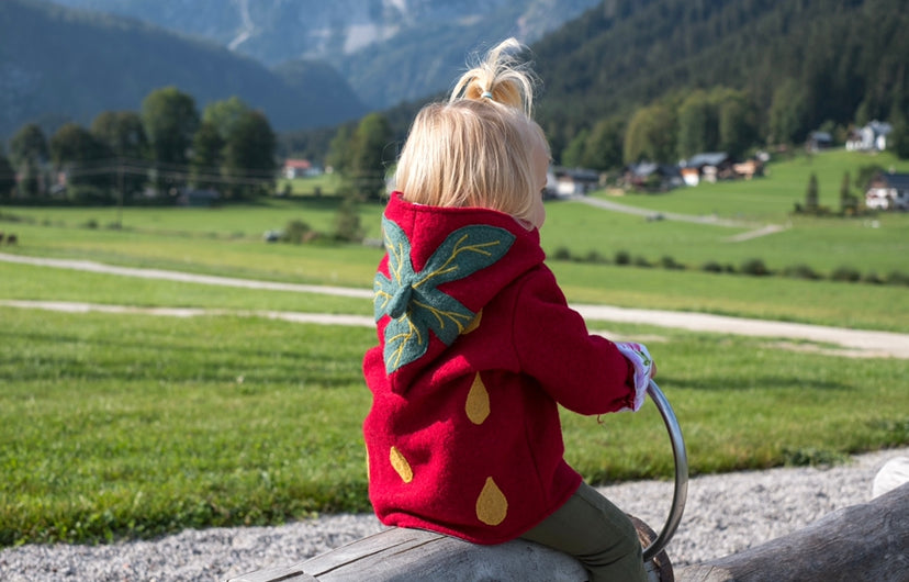Walkjacke Erdbeere bis Gr. 104- Milli Wonka