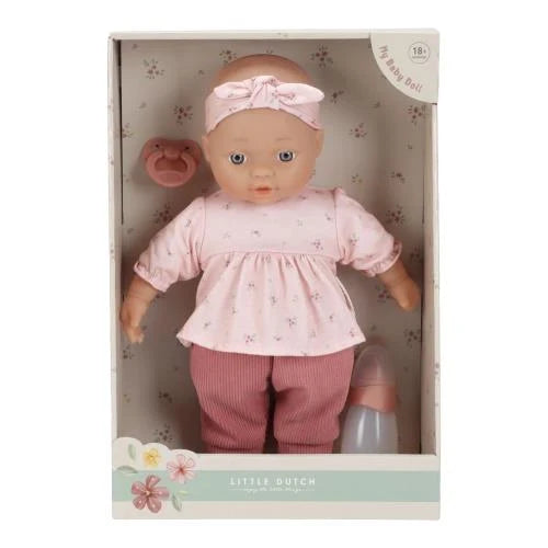 Little Dutch Puppe Baby Lily Mehrfarbig (Essentials) – Die kuschelweiche Puppenfreundin