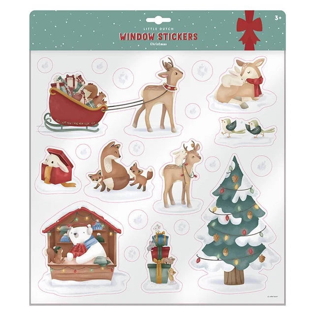 Fensteraufkleber Weihnachten - Mehrfarbig - Little Dutch
