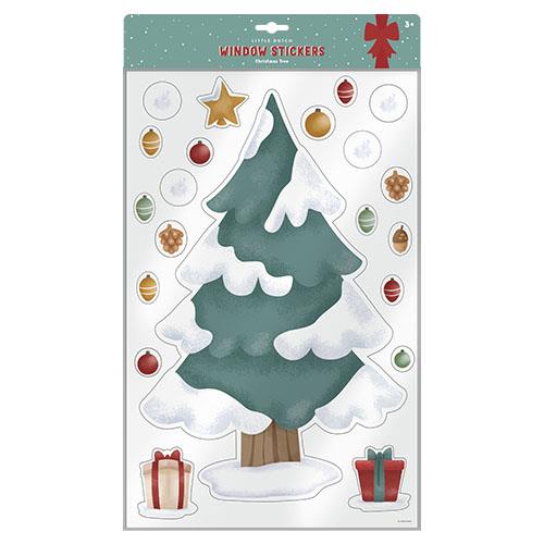 Fensteraufkleber Weihnachtsbaum - Mehrfarbig - Little Dutch