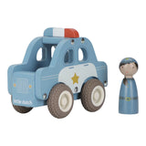 Holz Polizeiauto – Blau – Essentials - Little Dutch