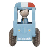 Holz Polizeiauto – Blau – Essentials - Little Dutch