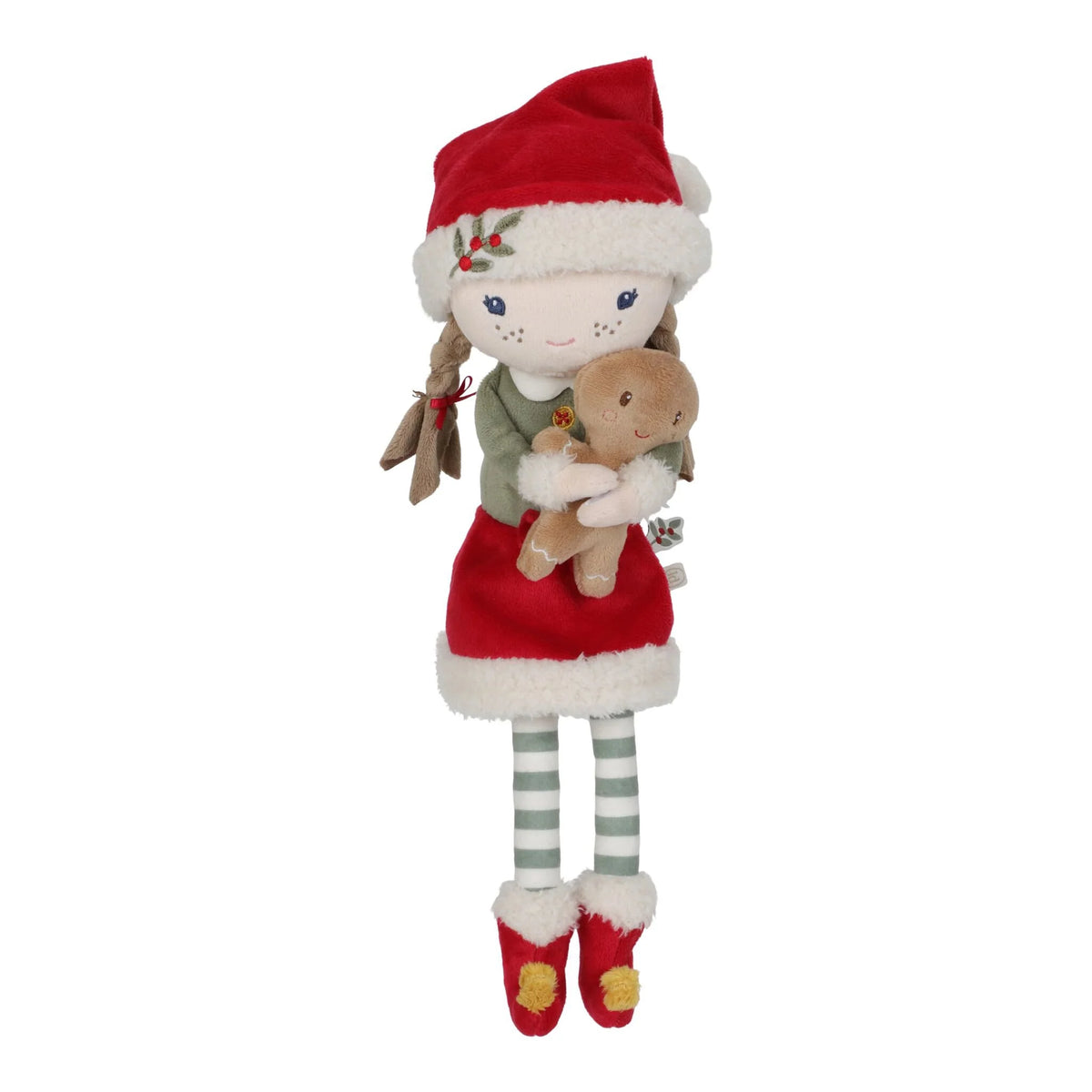 Weihnachtspuppe Rosa – Rot – Weihnachten - Little Dutch