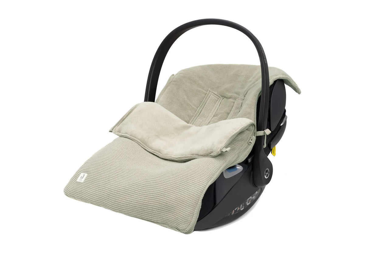 Fußsack gruppe 0+ 3/5 punkte - Basic Knit olive green - Jollein