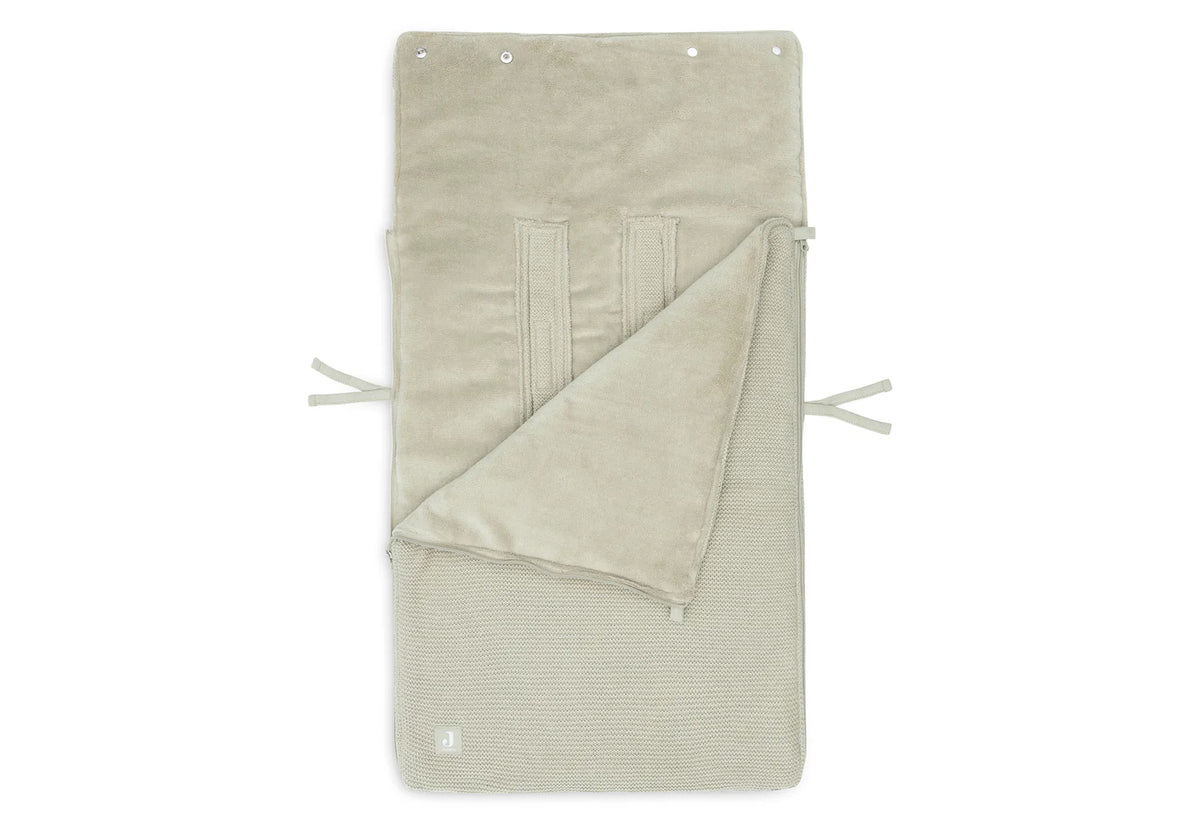 Fußsack gruppe 0+ 3/5 punkte - Basic Knit olive green - Jollein