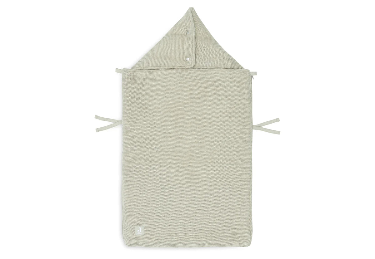 Fußsack gruppe 0+ 3/5 punkte - Basic Knit olive green - Jollein